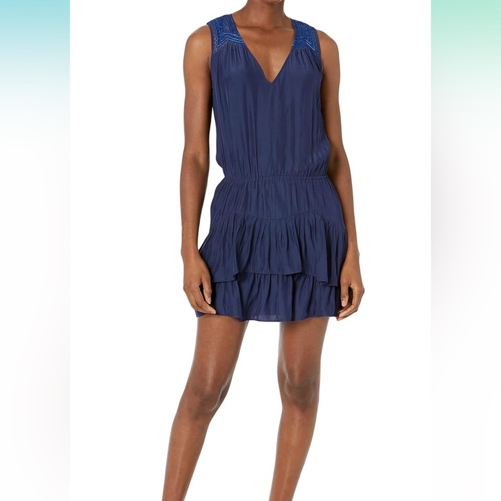Ramy Brook navy blue mini dress